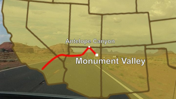 Map of Monument Valley