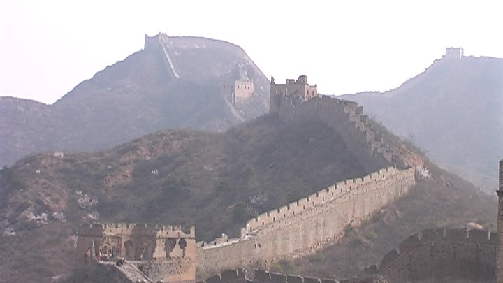 The Great Wall follows the hills